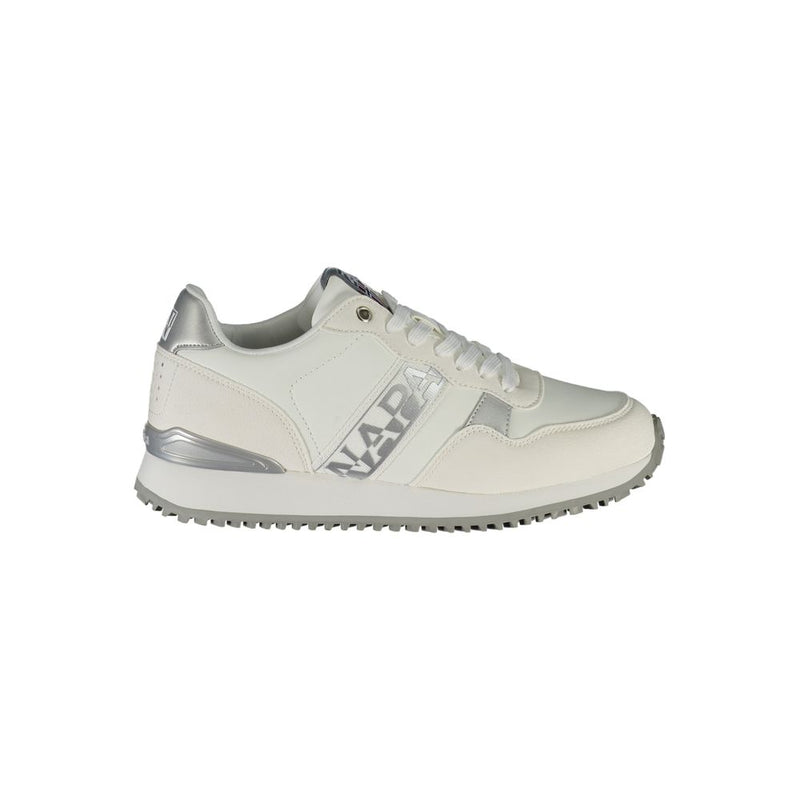 White Polyester Sneaker-Napapijri-LabelTerrace.com