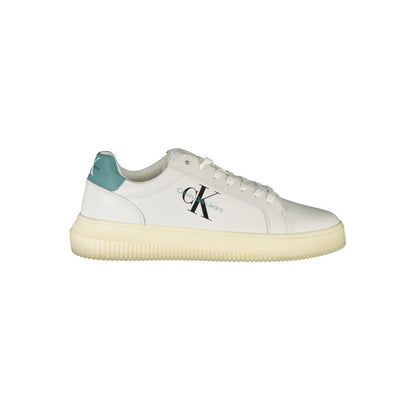 White Polyester Sneaker