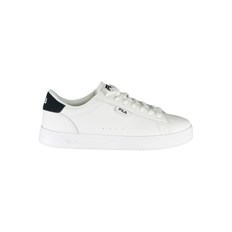 White Polyester Sneaker