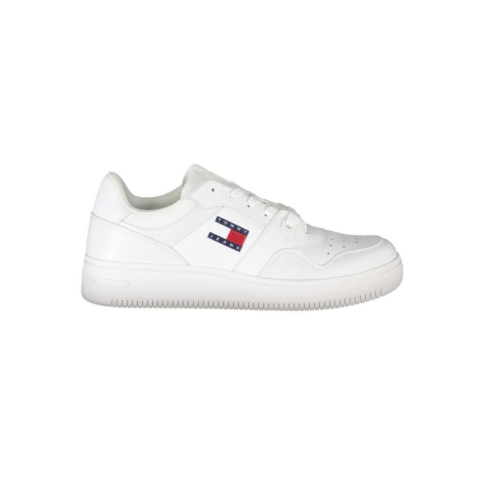 White Polyester Sneaker