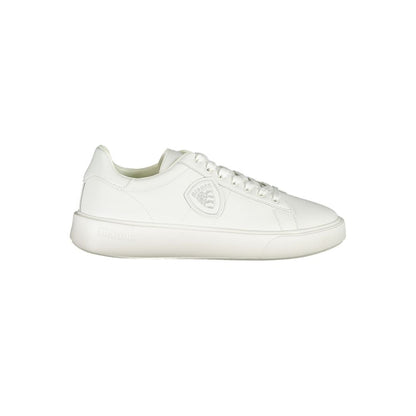 White Polyester Sneaker