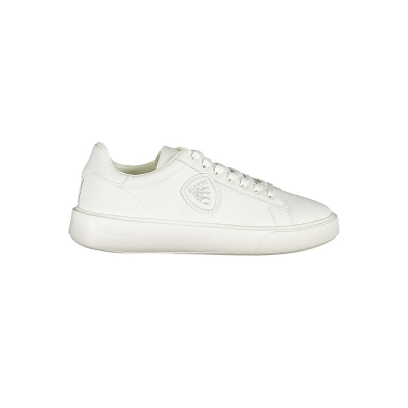 White Polyester Sneaker