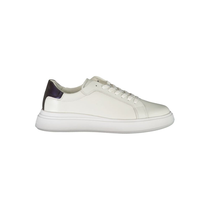 White Polyester Sneaker