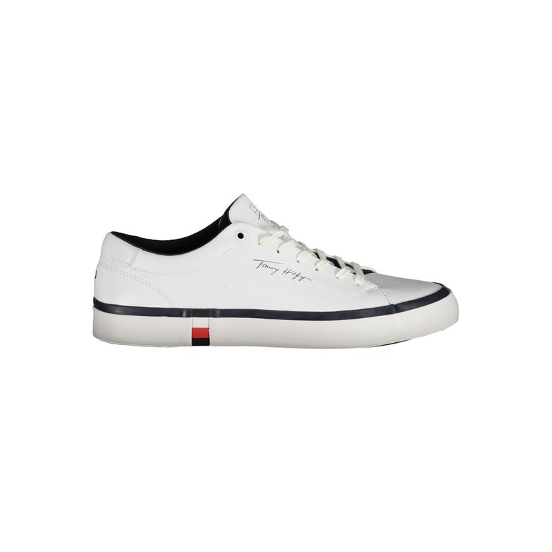 White Polyester Sneaker