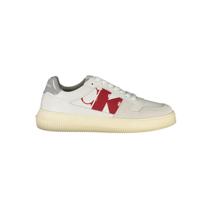 White Polyester Sneaker