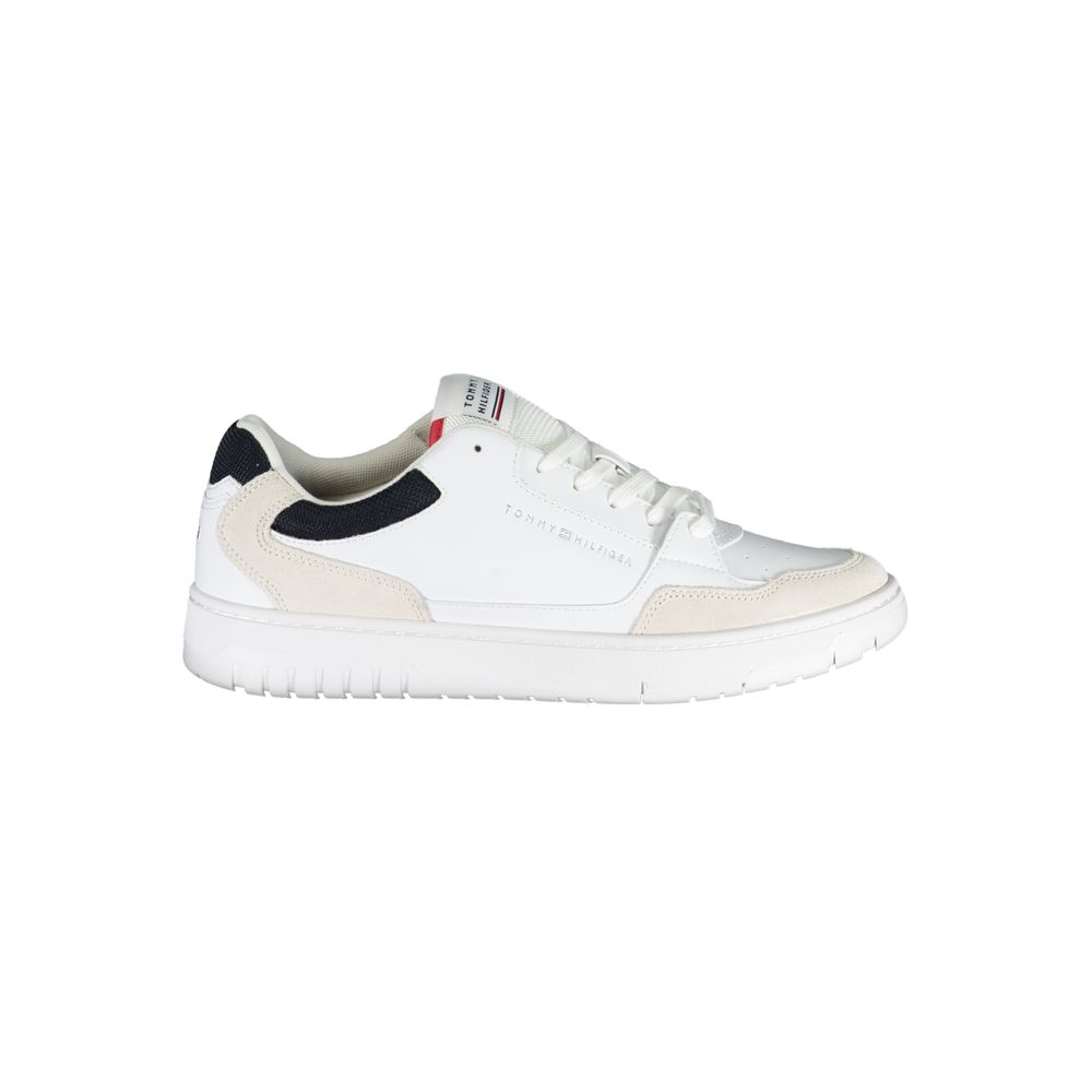 White Polyester Sneaker