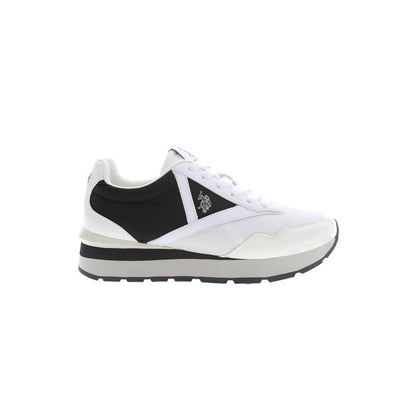 White Polyester Sneaker-U.S. POLO ASSN.-LabelTerrace.com