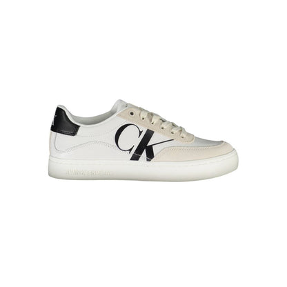 White Polyester Sneaker