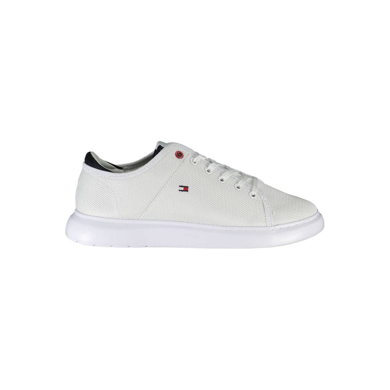 White Polyester Sneaker