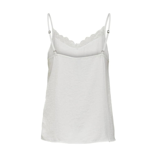 White Polyester Tank Tops