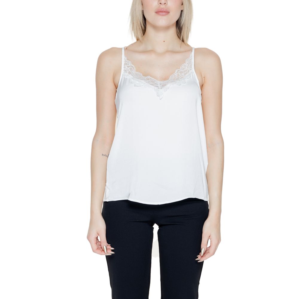 White Polyester Tank Tops