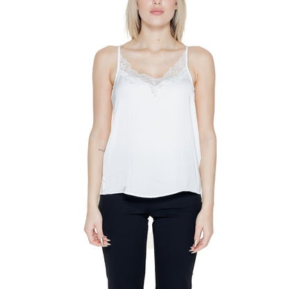 White Polyester Tank Tops