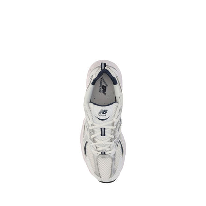 White Polyethylene Athletic Sneakers