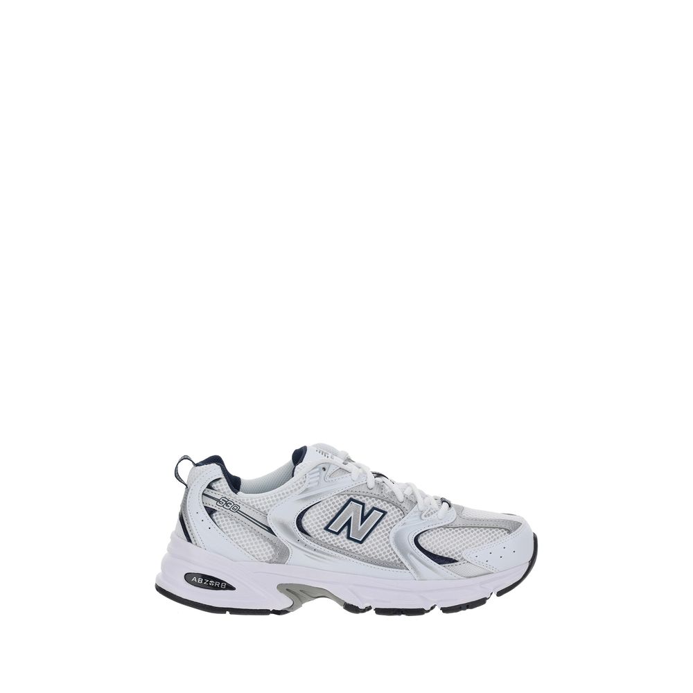 White Polyethylene Athletic Sneakers
