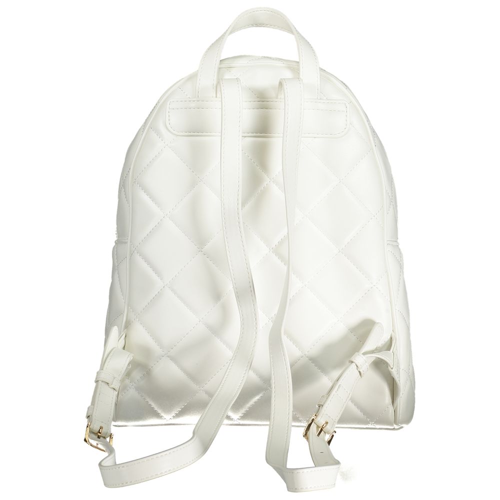 White Polyethylene Backpack-Mario Valentino-LabelTerrace.com