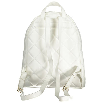 White Polyethylene Backpack-Mario Valentino-LabelTerrace.com