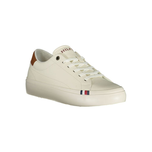 White Polyethylene Men Sneaker-Tommy Hilfiger-LabelTerrace.com