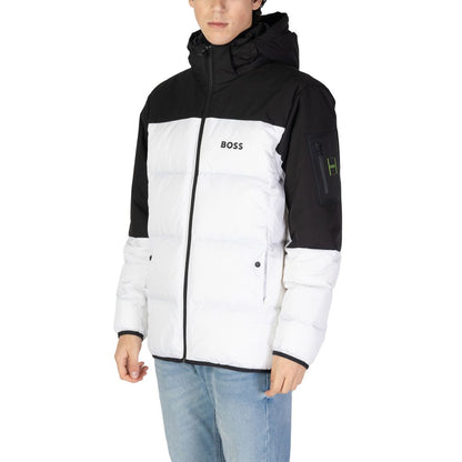 White Recycled Polyester Jackets & Coat