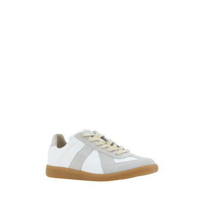 White Rubber Low Top Sneakers