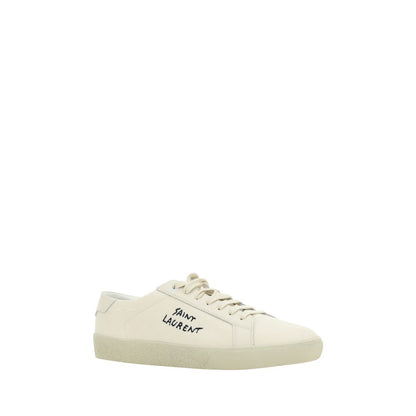 White Rubber Low Top Sneakers