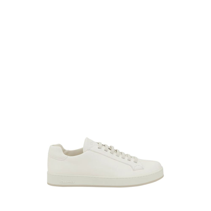 White Rubber Low Top Sneakers