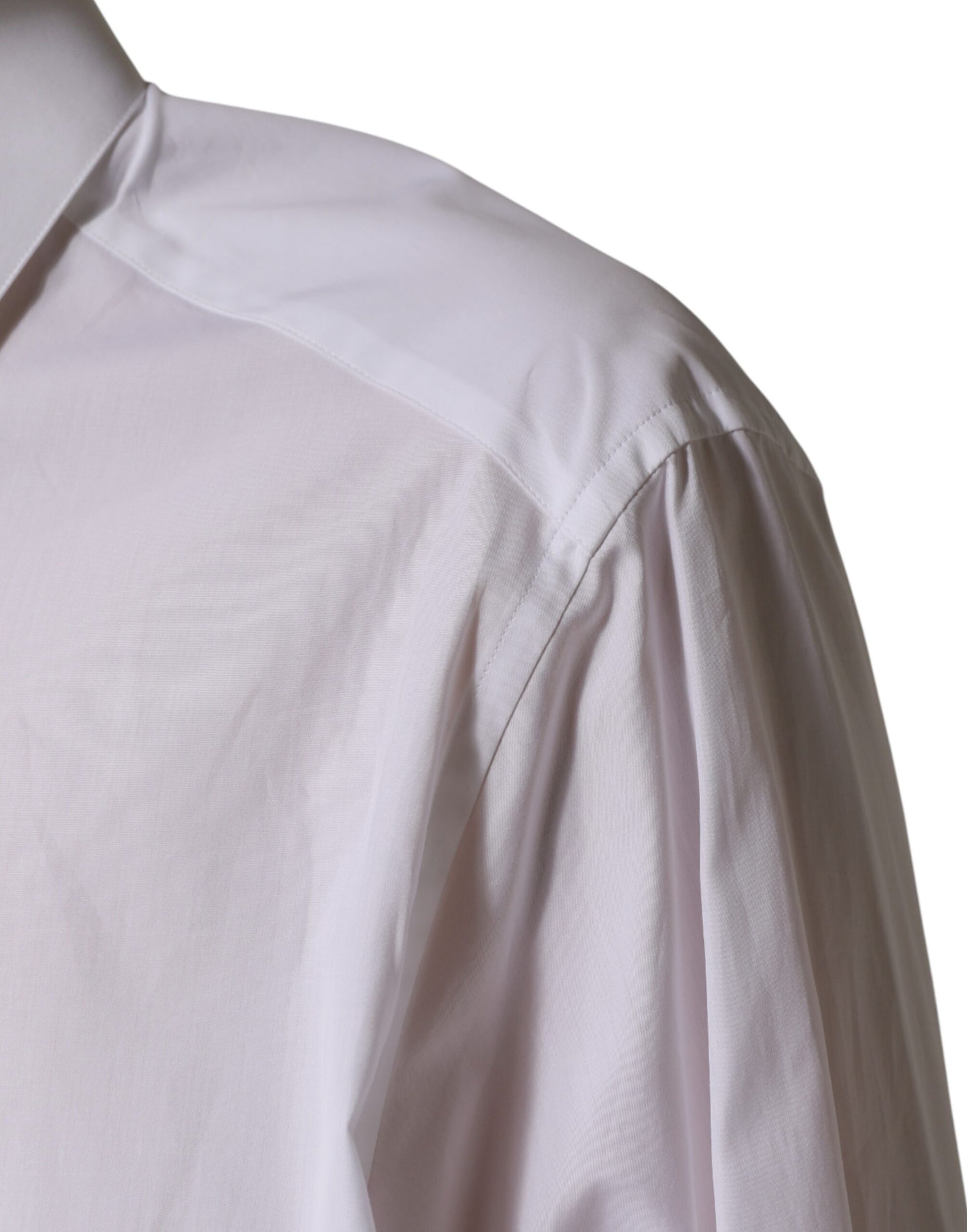 White SARTORIA Cotton Collared Dress Shirt