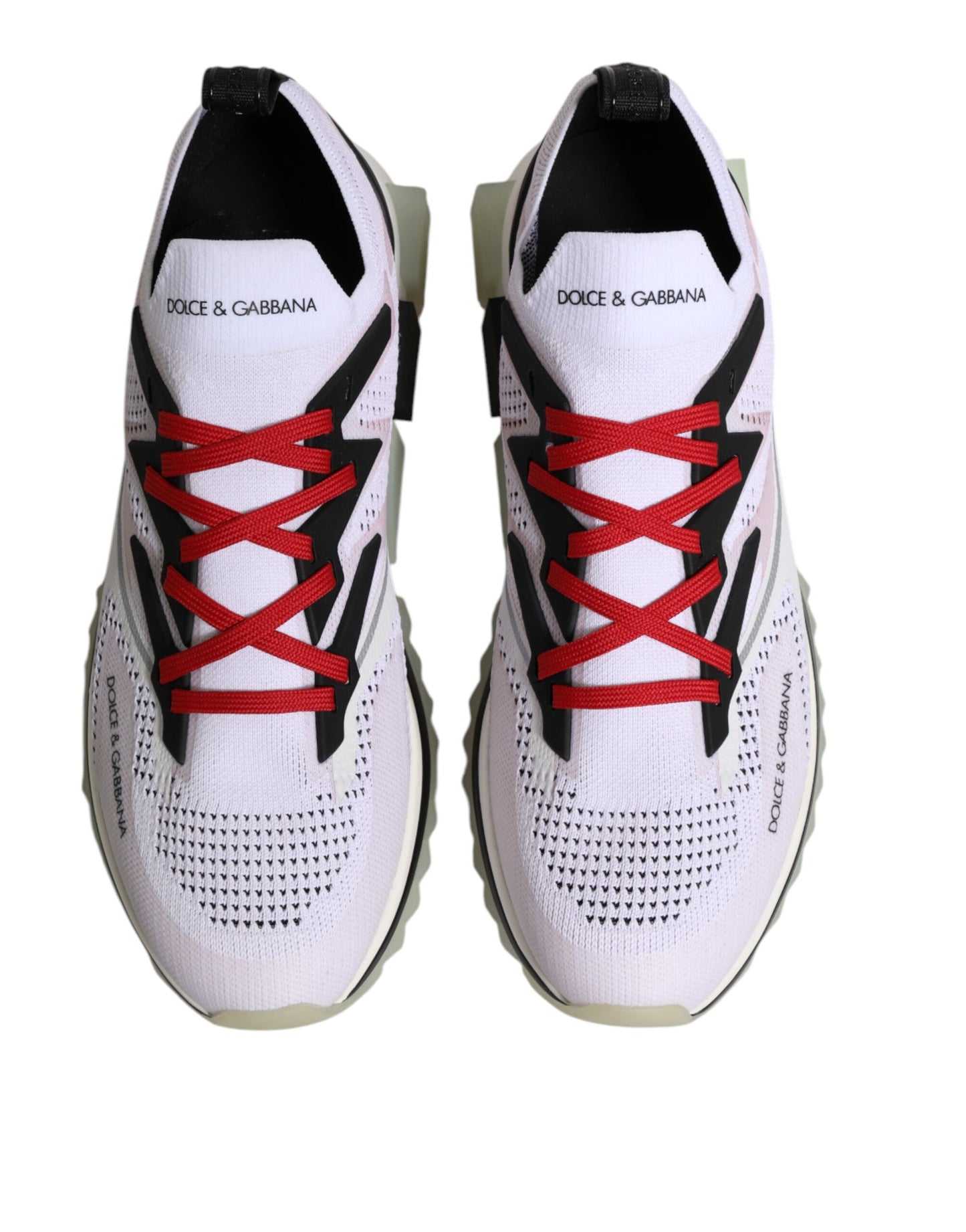 White SORRENTO Sport Stretch Sneakers Shoes-Dolce & Gabbana-LabelTerrace.com
