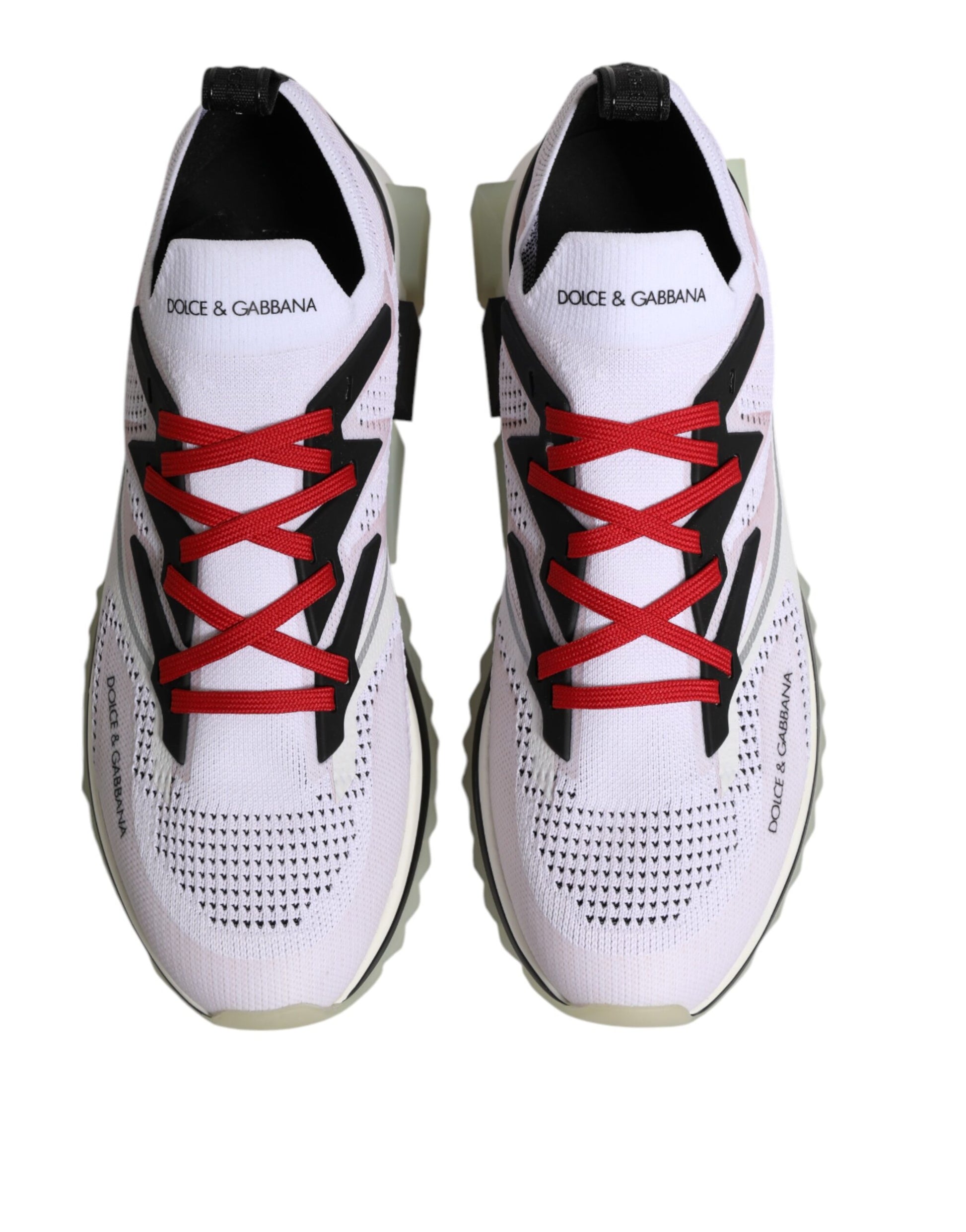 White SORRENTO Sport Stretch Sneakers Shoes-Dolce & Gabbana-LabelTerrace.com