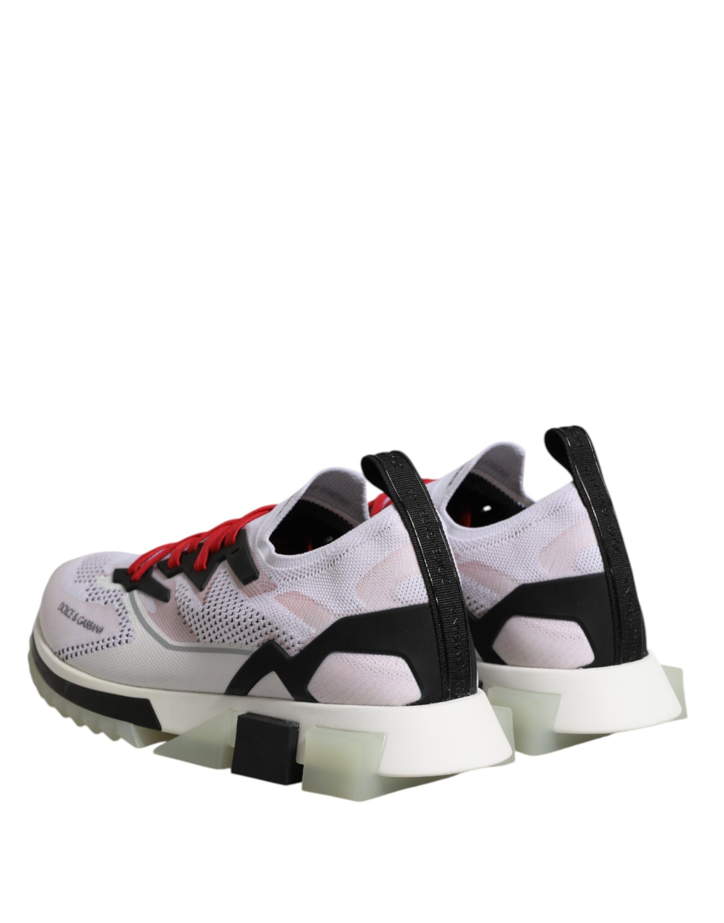 White SORRENTO Sport Stretch Sneakers Shoes-Dolce & Gabbana-LabelTerrace.com
