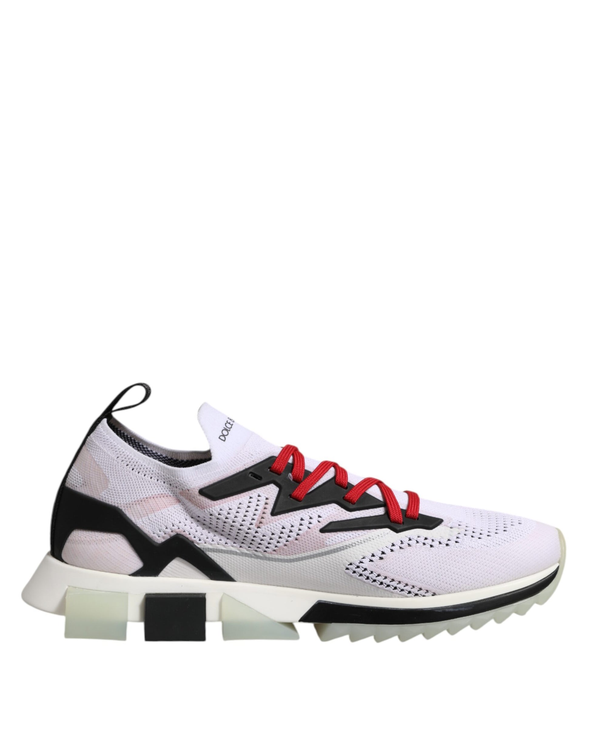 White SORRENTO Sport Stretch Sneakers Shoes-Dolce & Gabbana-LabelTerrace.com