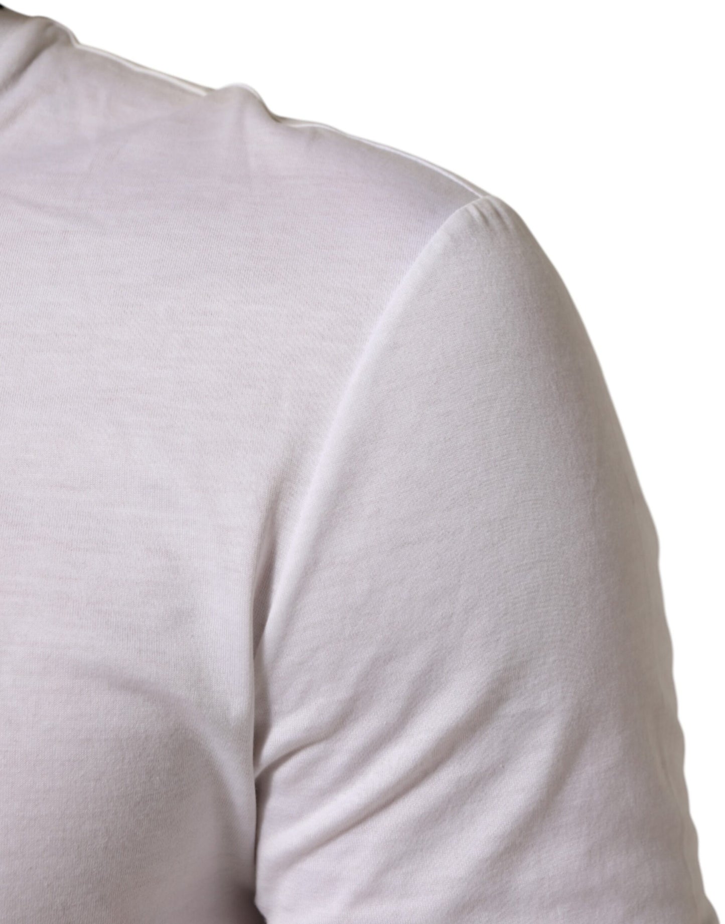 White Short Sleeves Round Neck Men Underwear T-shirt