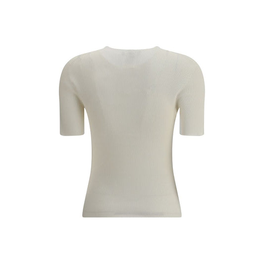White Silk T-Shirt