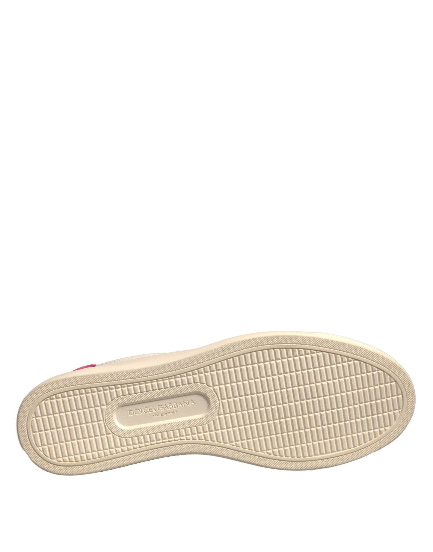 White Suede Leather Low Top Sneakers Shoes-Dolce & Gabbana-LabelTerrace.com