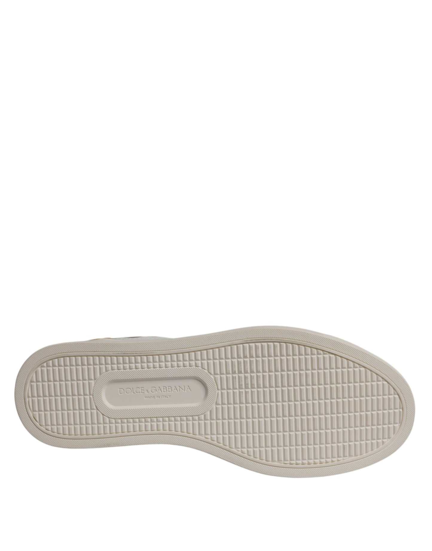 White Suede Leather Low Top Sneakers Shoes-Dolce & Gabbana-LabelTerrace.com