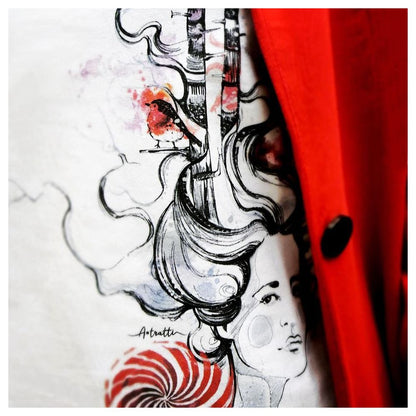 White Viscose Women Top-A.Tratti-LabelTerrace.com