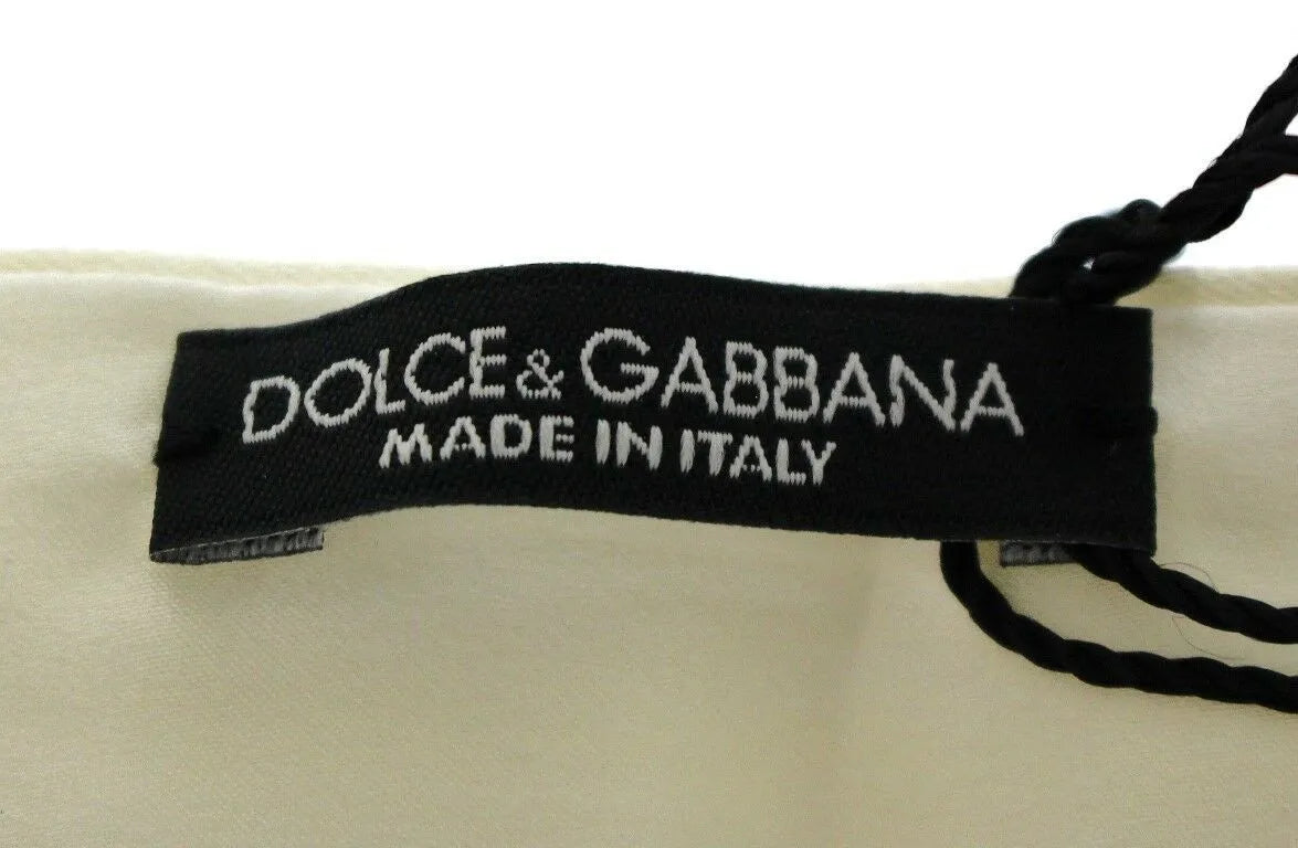 White Waist Silk Cummerbund Belt-Dolce & Gabbana-LabelTerrace.com