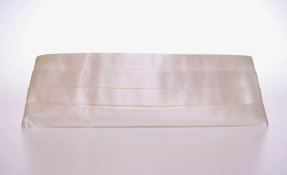 White Waist Tuxedo Smoking Belt Cummerbund-Dolce & Gabbana-LabelTerrace.com