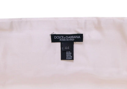 White Waist Tuxedo Smoking Belt Cummerbund-Dolce & Gabbana-LabelTerrace.com