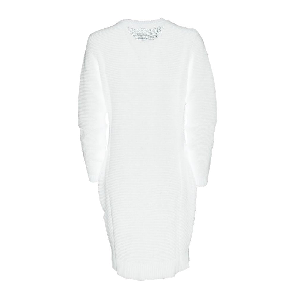 White Wool Women's Knit Dress