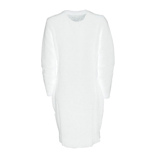 White Wool Women's Knit Dress