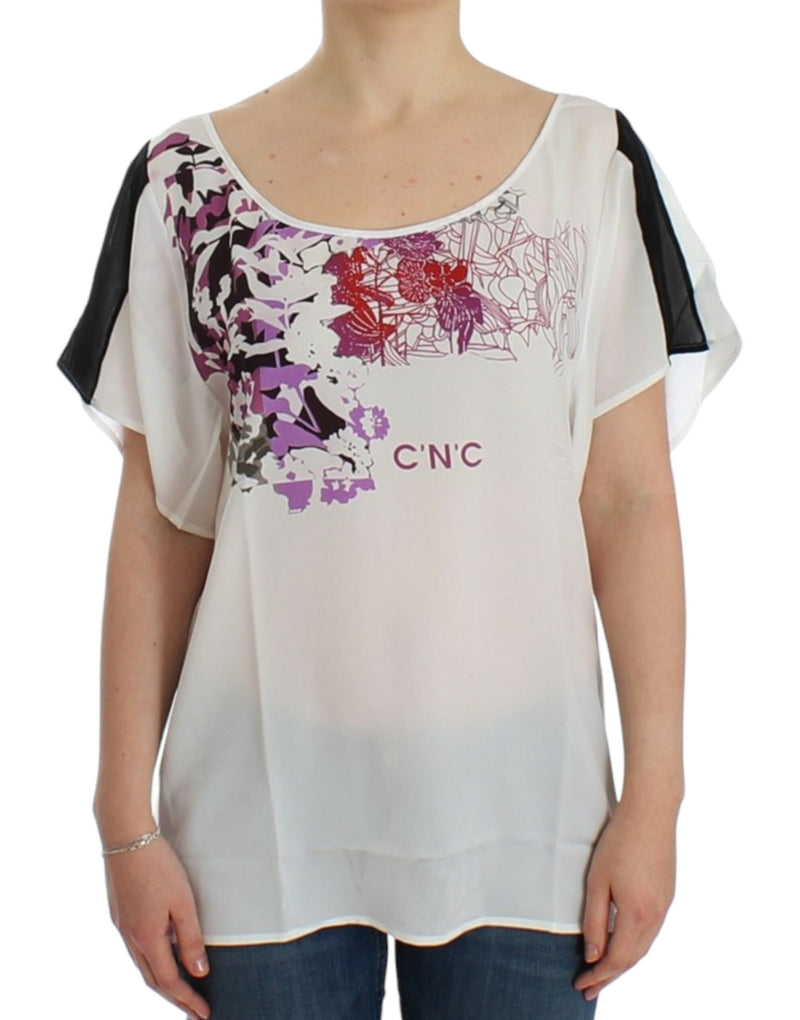 White motive print blouse-Costume National-LabelTerrace.com