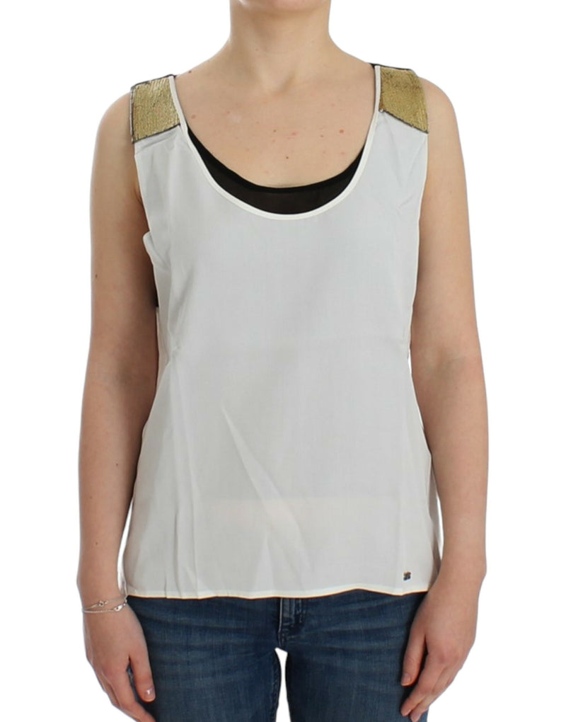 White sleeveless top-Costume National-LabelTerrace.com
