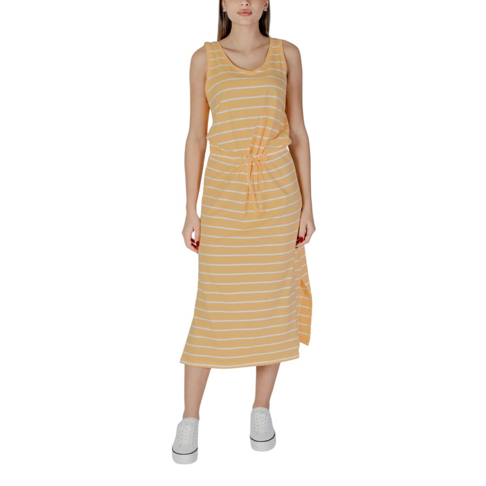 Yellow Cotton Long Dress