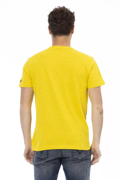 Yellow Cotton Men T-Shirt-Trussardi Action-LabelTerrace.com