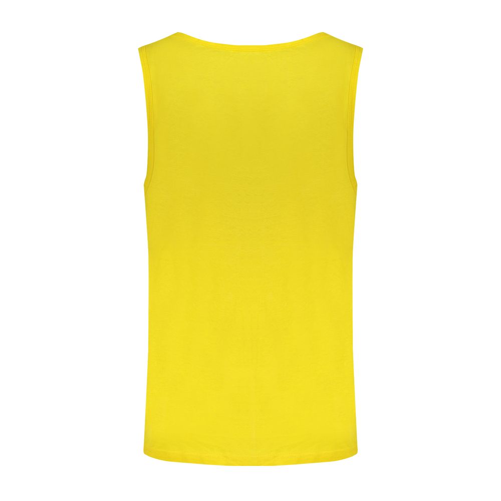 Yellow Cotton Men Tank Top-Norway 1963-LabelTerrace.com