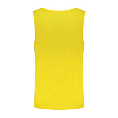 Yellow Cotton Men Tank Top-Norway 1963-LabelTerrace.com