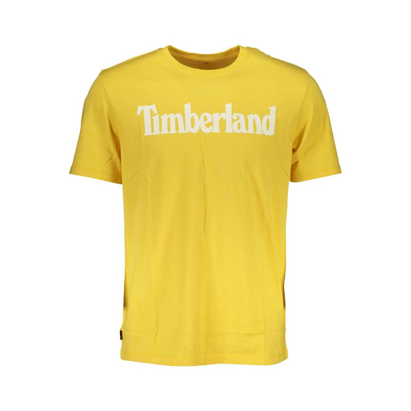 Yellow Cotton T-Shirt-Timberland-LabelTerrace.com