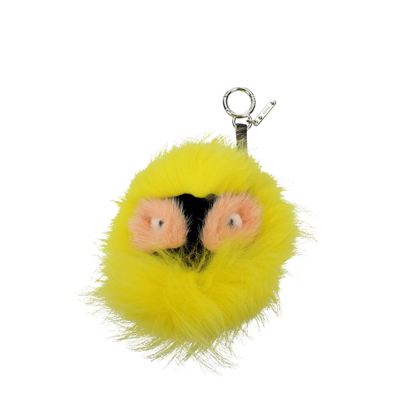 Yellow Fur Keychain-Fendi-LabelTerrace.com