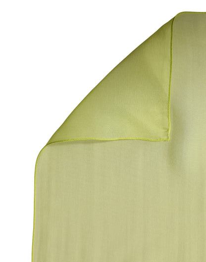 Yellow Green Silk Sash Foulard Stole 270cm x 120cm Scarf