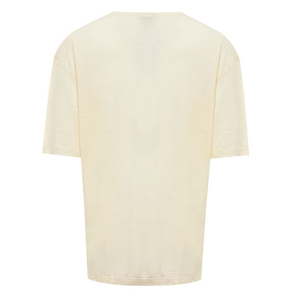 Yellow Linen T-Shirt-Corneliani-LabelTerrace.com
